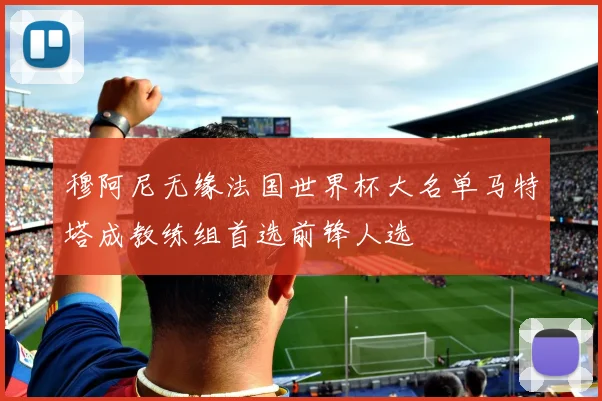 穆阿尼无缘法国世界杯大名单马特塔成教练组首选前锋人选